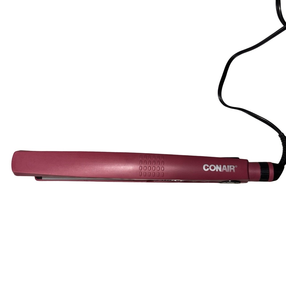 Straightener Conair 1 Inch Ceramic Flat Iron Hair Pink CS3JCS Adjustable Heat